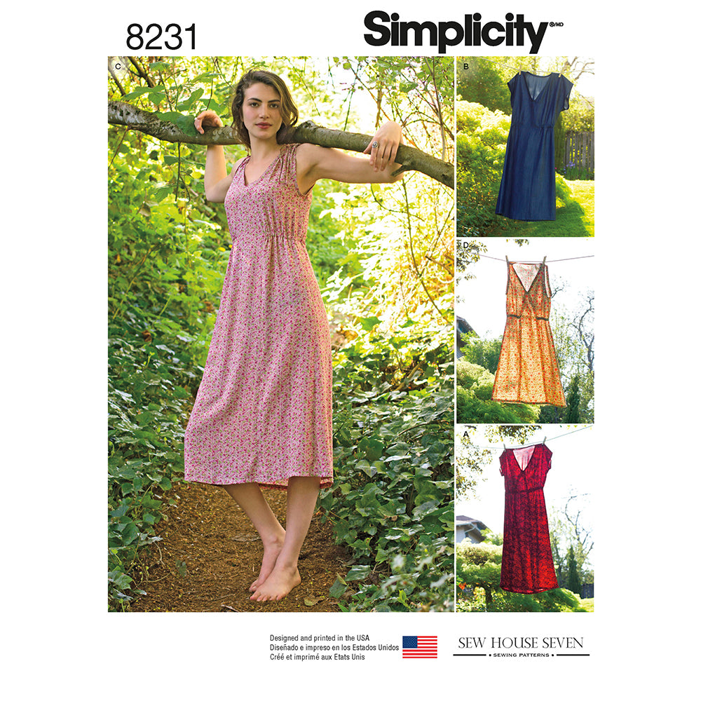 SIMPLICITY S8231 Sew House 7 Frock
