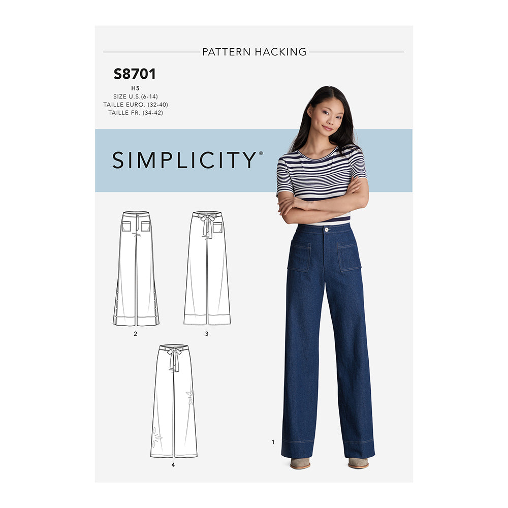 SIMPLICITY S8701 Misses' Denim Pants Hack