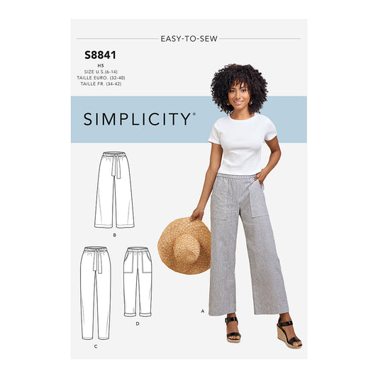 SIMPLICITY S8841 Misses Pull-On Pants