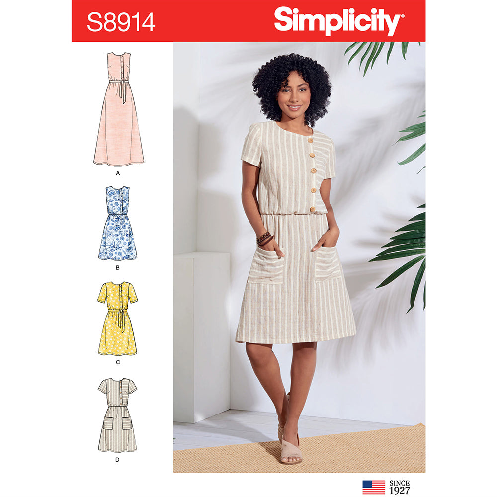 SIMPLICITY S8914 Misses' Dress