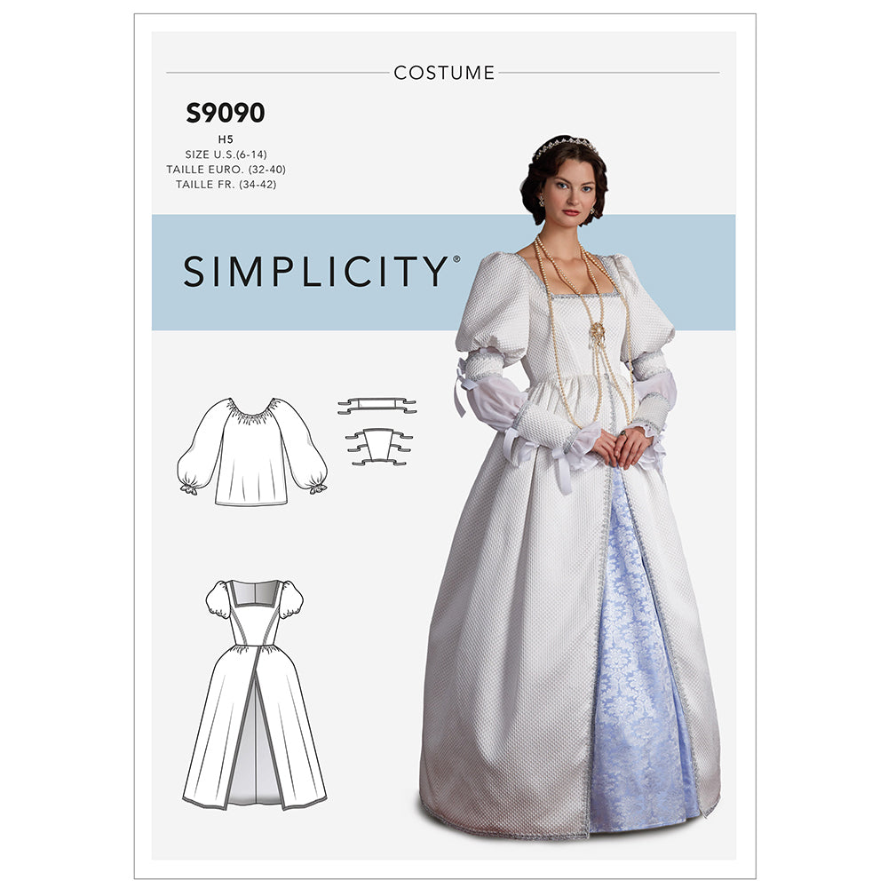 SIMPLICITY S9090 Misses' Historical Costume