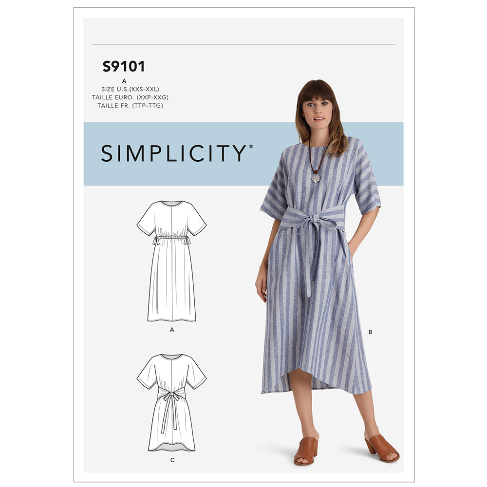 SIMPLICITY S9101 Misses' Pullover Dress