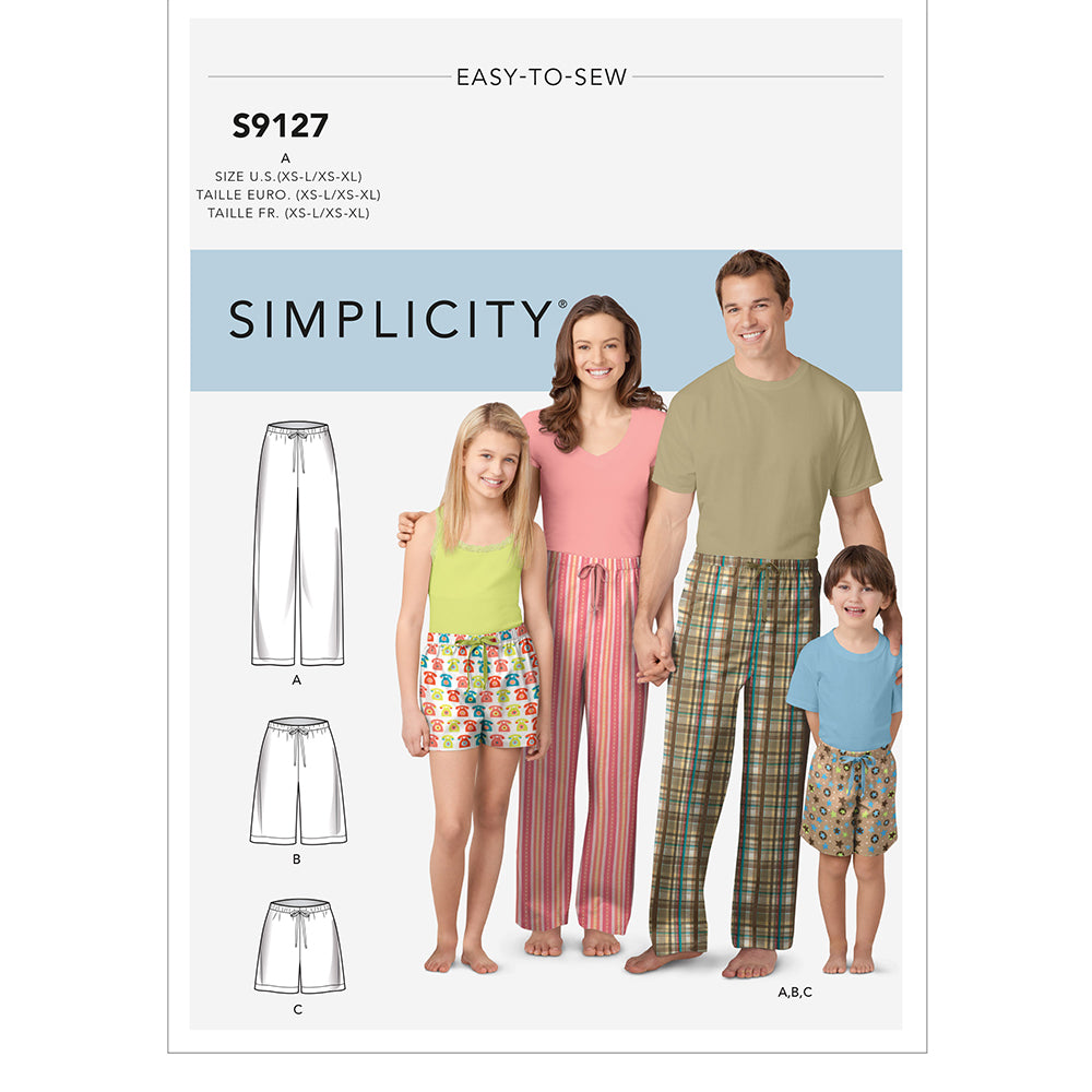 SIMPLICITY S9127 Unisex Sleepwear
