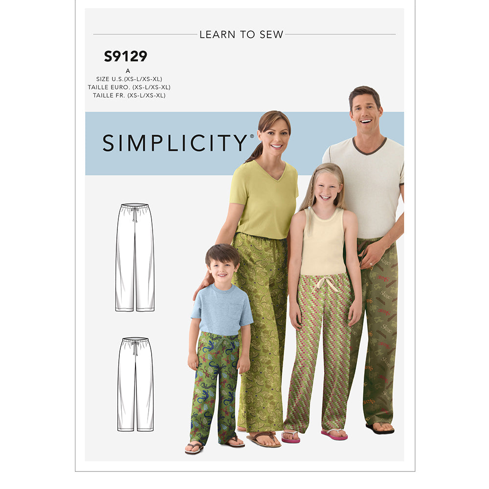 SIMPLICITY S9129 Unisex Sleepwear