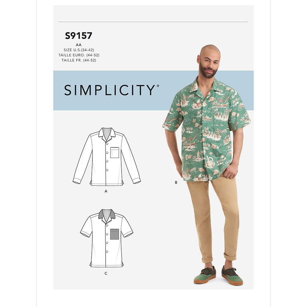 SIMPLICITY S9157 Men’s Shirt