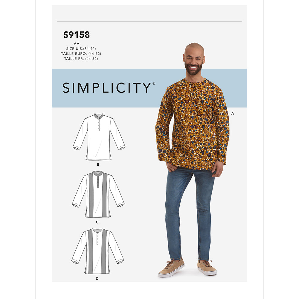 SIMPLICITY S9158 Men’s Shirt