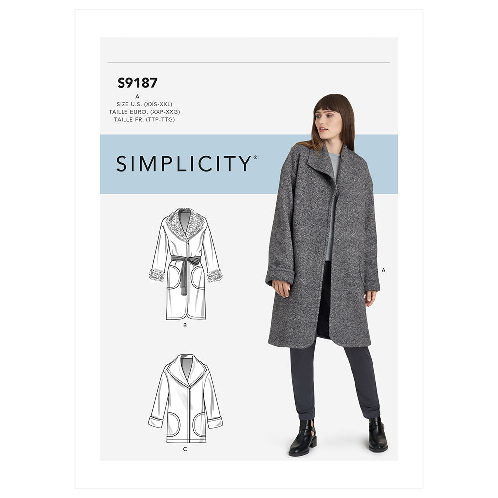 SIMPLICITY S9187 Misses' Jacket And Coats