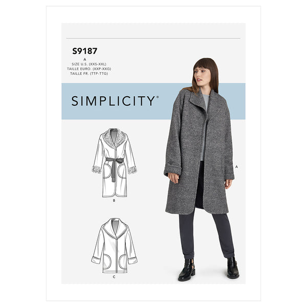 SIMPLICITY S9187 Misses' Jacket And Coats