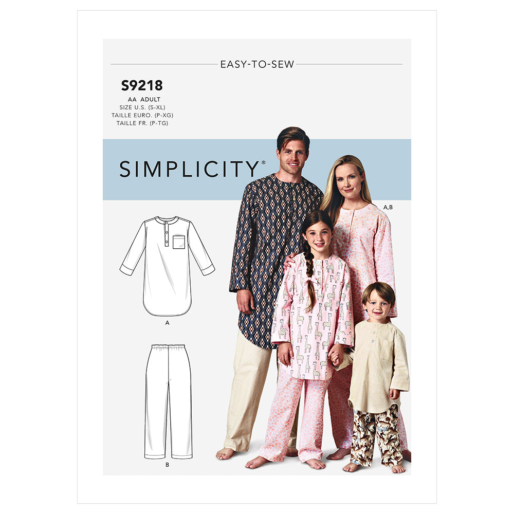 SIMPLICITY S9218 Family Tunic And Pants
