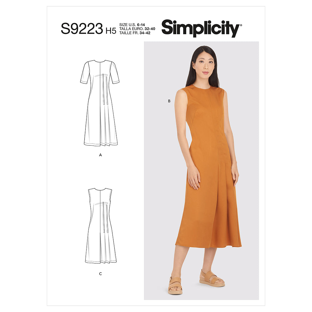SIMPLICITY S9223 Misses' Pleated Dress