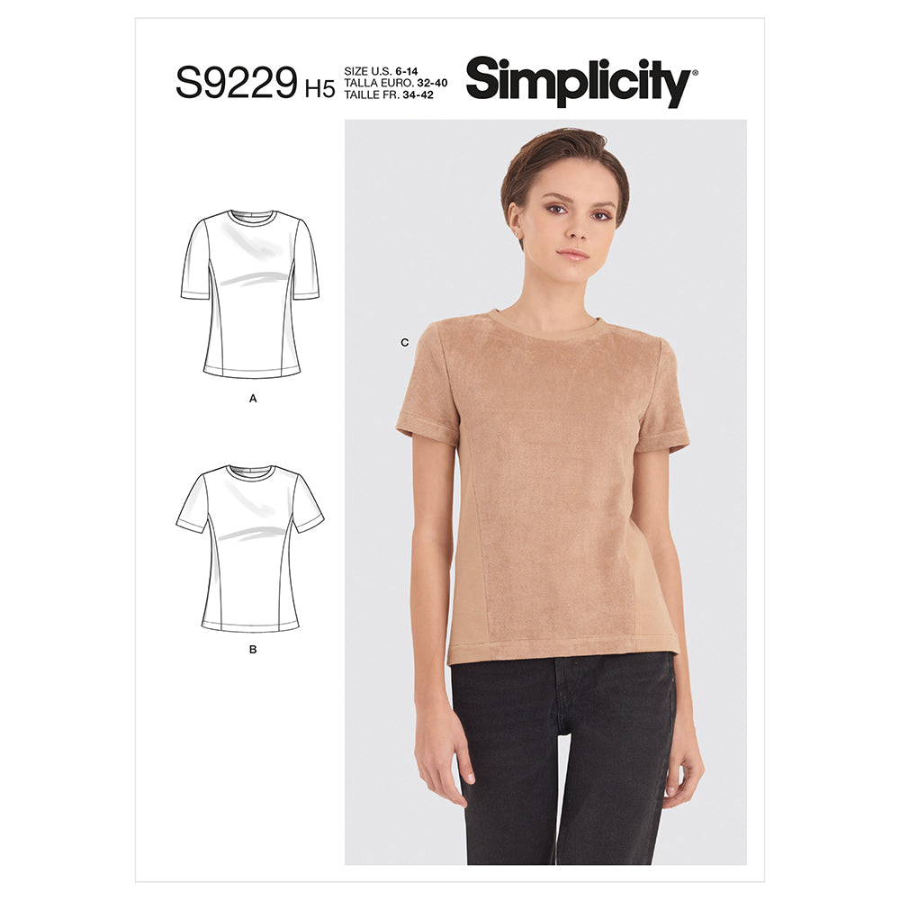 SIMPLICITY S9229 Misses' Knit Tee Shirt