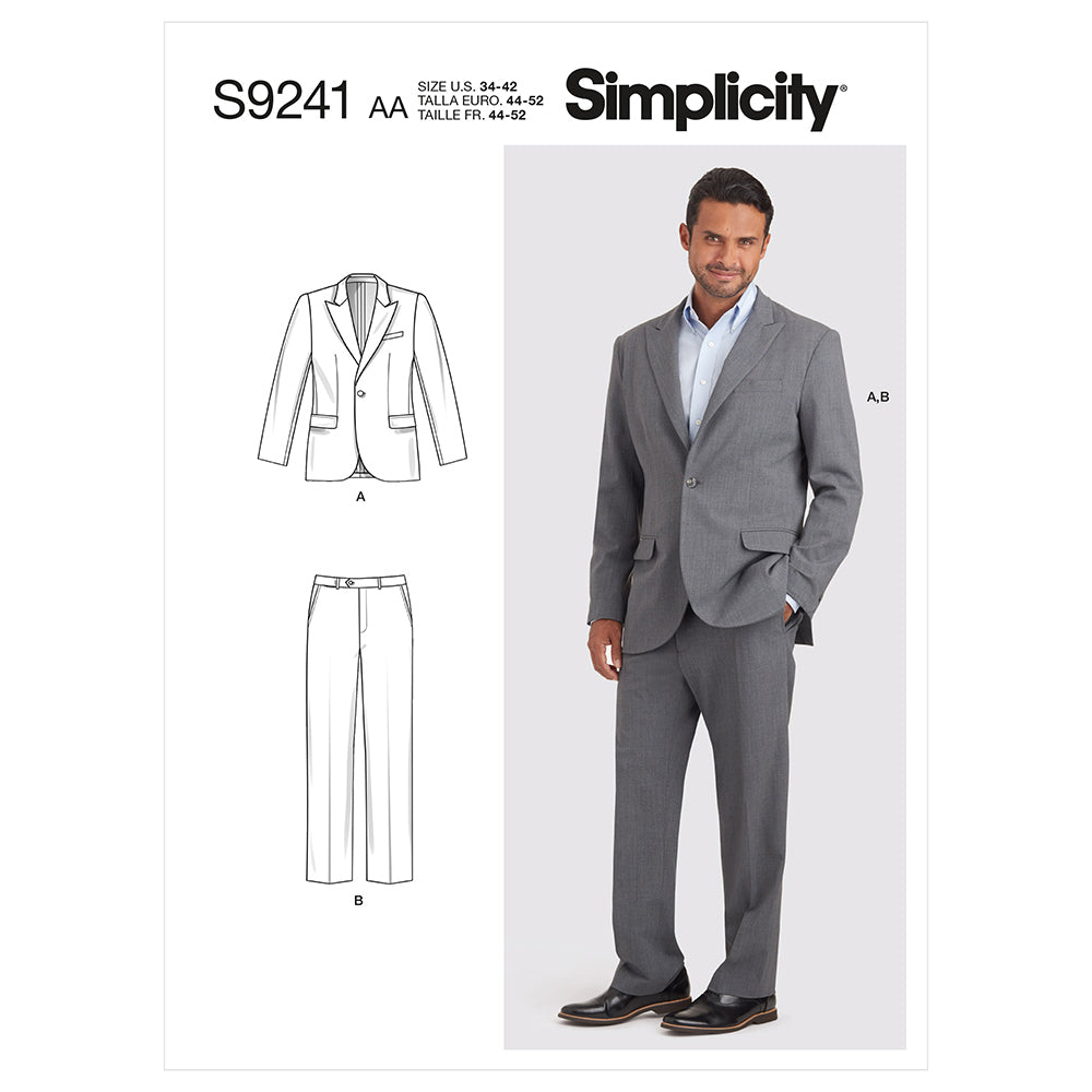 SIMPLICITY S9241 Men’s Suit