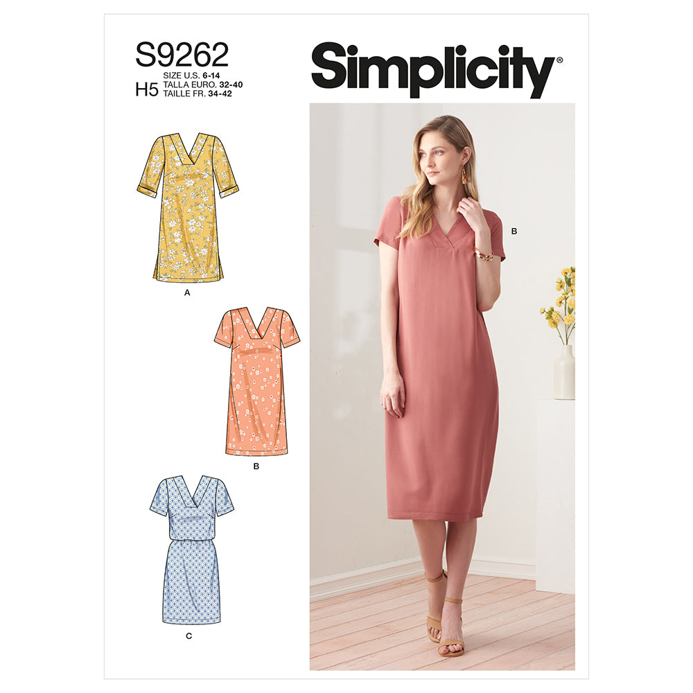 SIMPLICITY S9262 Misses' Shift Dress