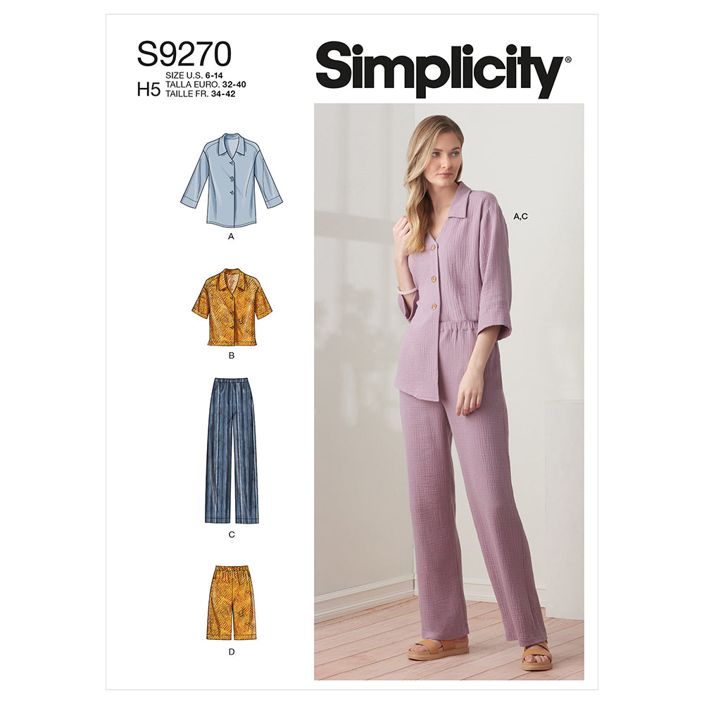 SIMPLICITY S9270 Misses' Top And Pants