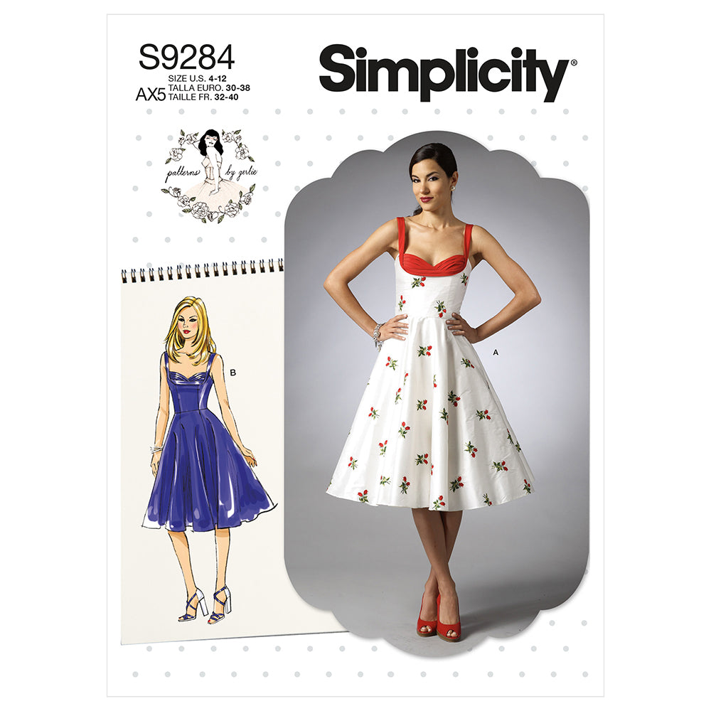 SIMPLICITY S9284 Misses' Sweetheart Dress