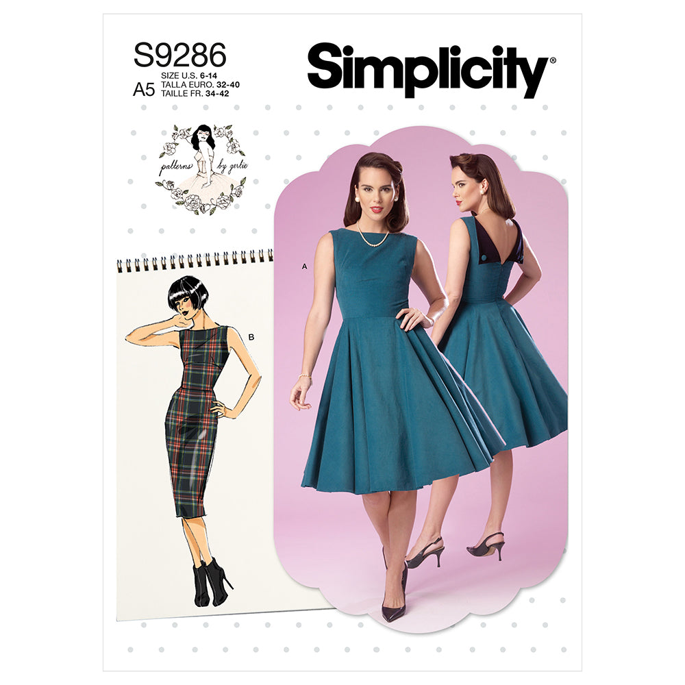 SIMPLICITY S9286 Misses' Fold-Back Dress