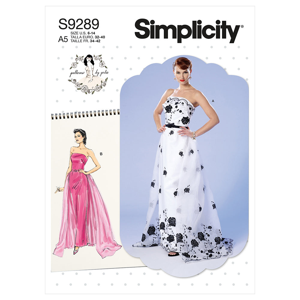 SIMPLICITY S9289 Misses' Dress With Train