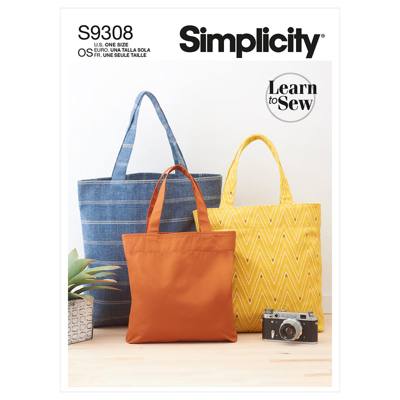 SIMPLICITY S9308 Fourre-Tout En Trois Formats