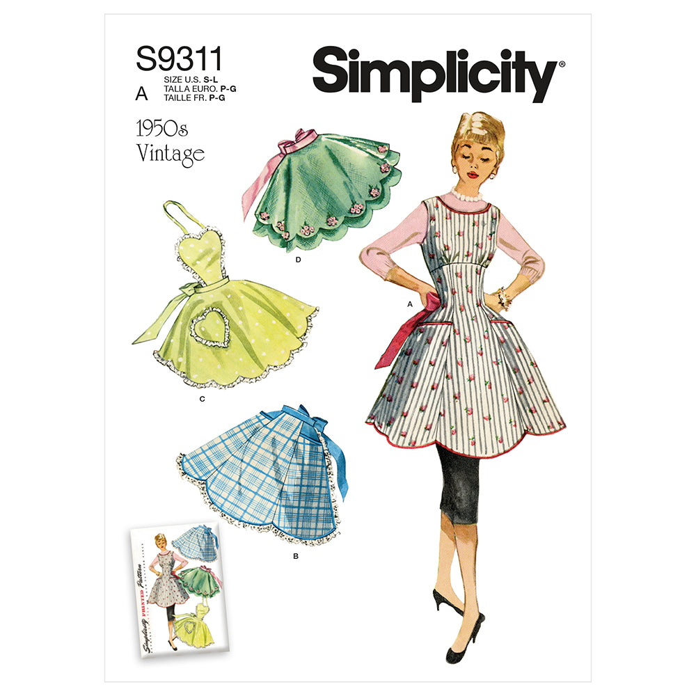 SIMPLICITY S9311 Misses' Vintage Aprons