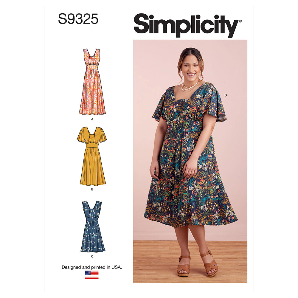SIMPLICITY S9325 Misses And Women’s Dress With Length And Sleeve Variations