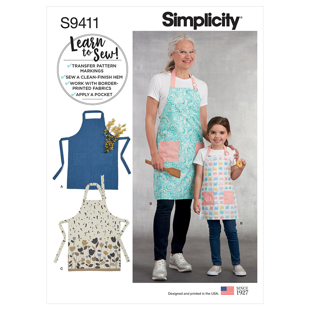 SIMPLICITY S9411 Children And Misses' Aprons