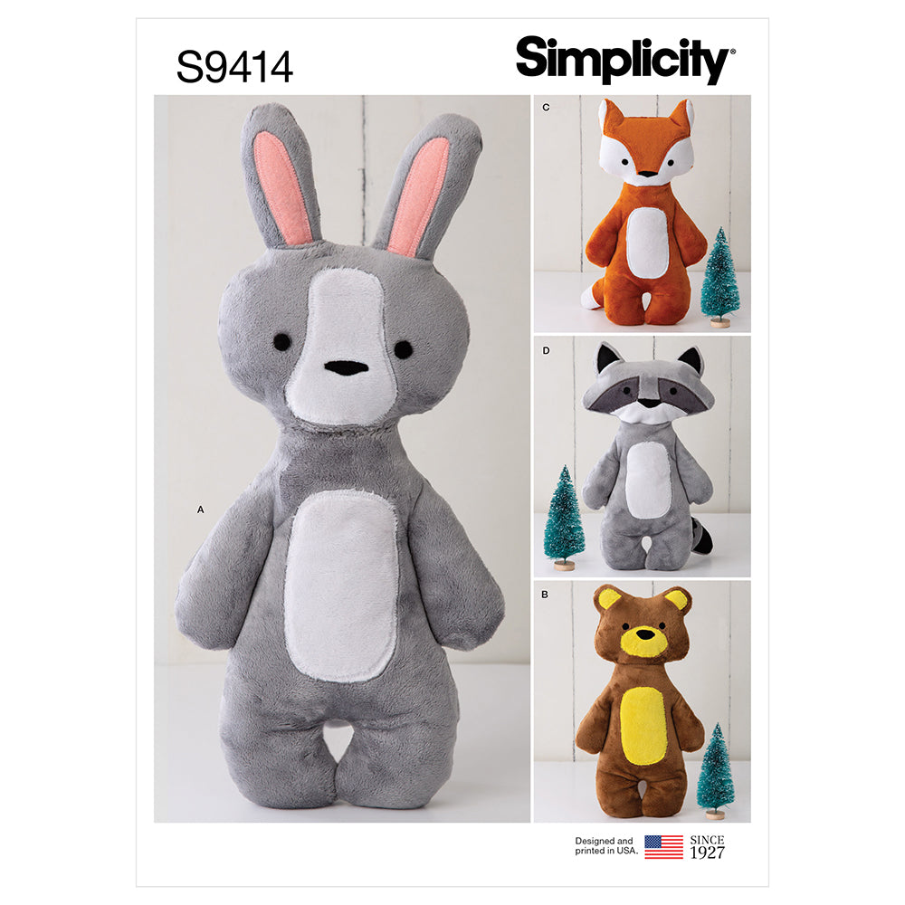 SIMPLICITY S9414 Stuffed Animal