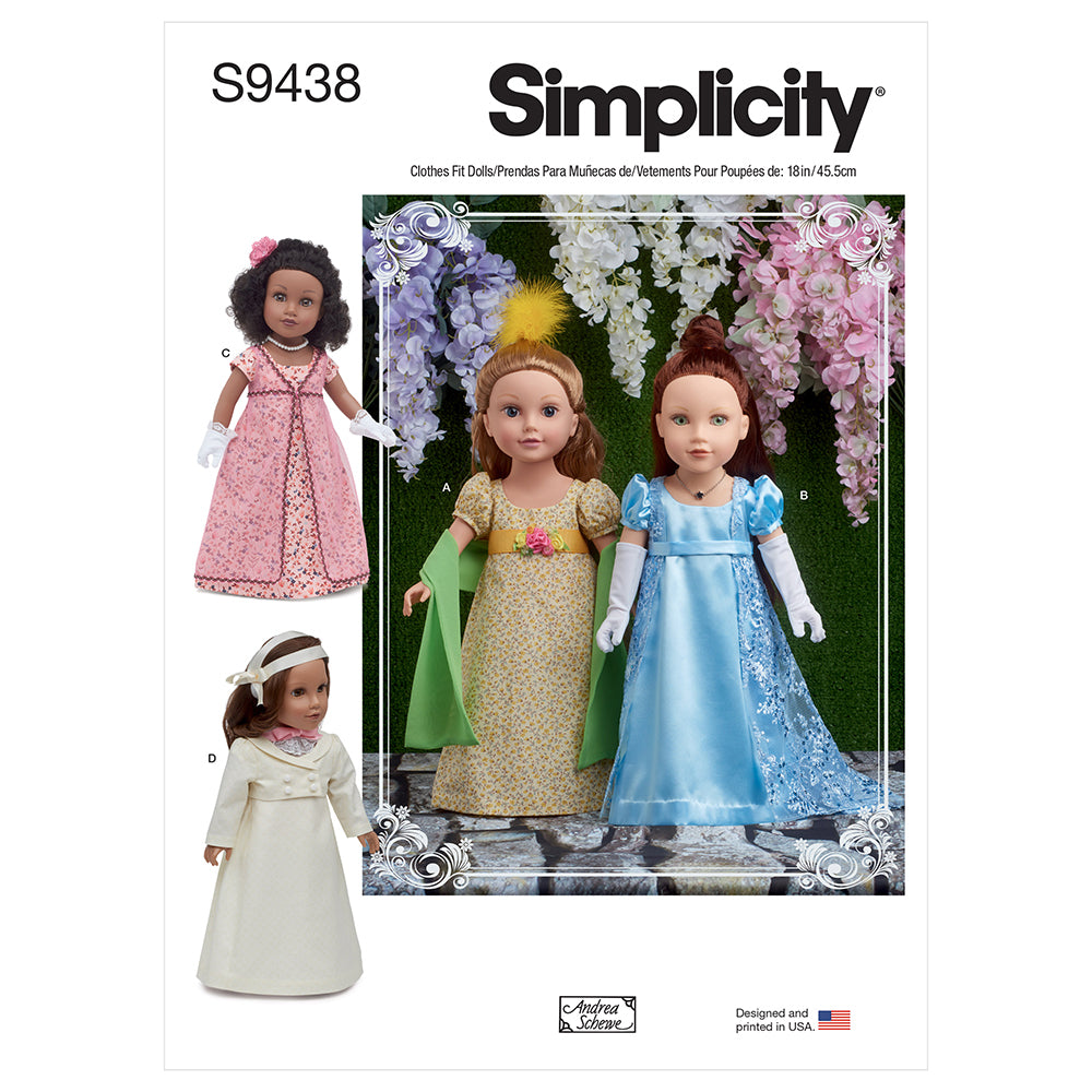 SIMPLICITY S9438 18in Doll Clothes