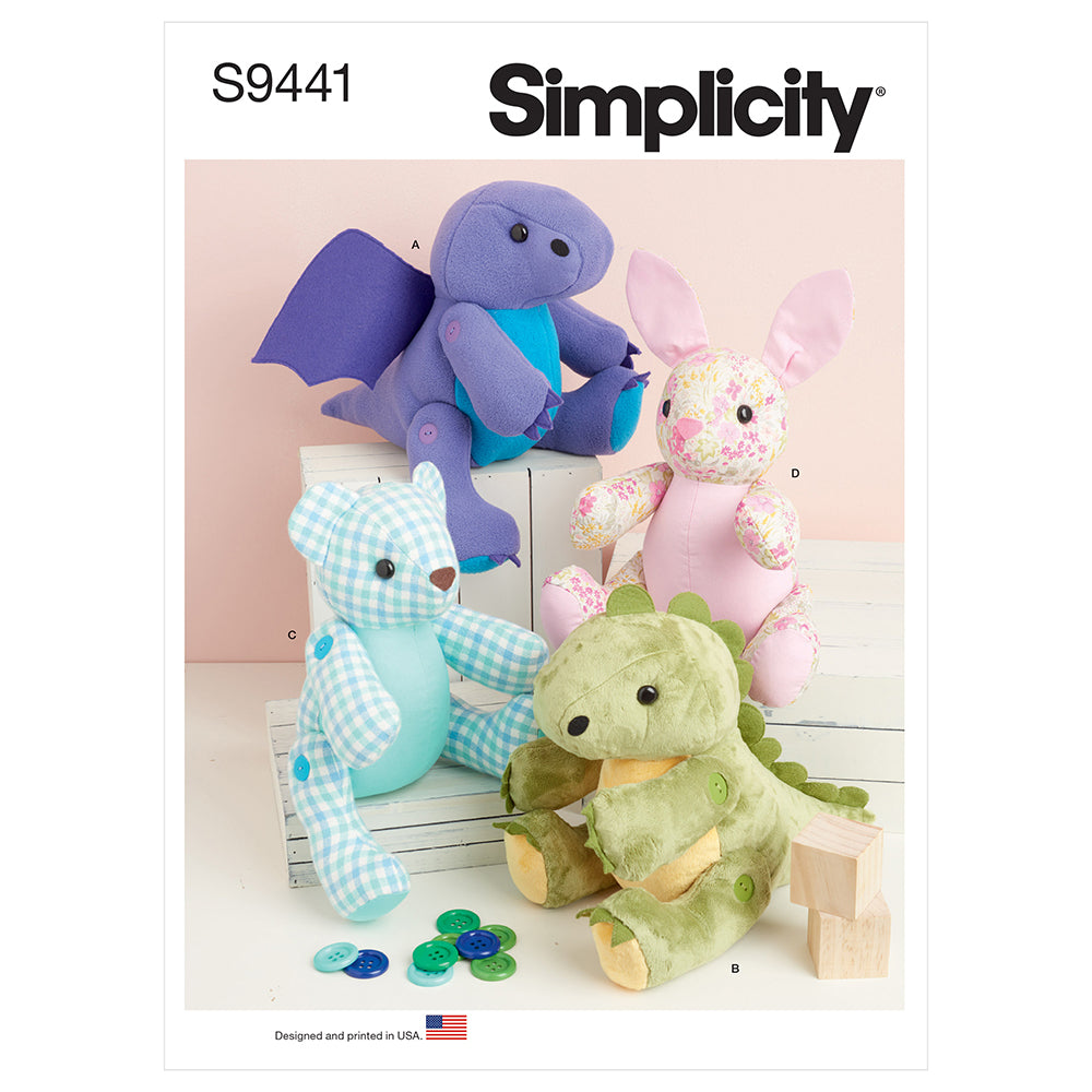 SIMPLICITY S9441 13in Plushies