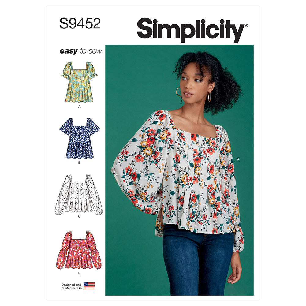 SIMPLICITY S9452 Misses' Top