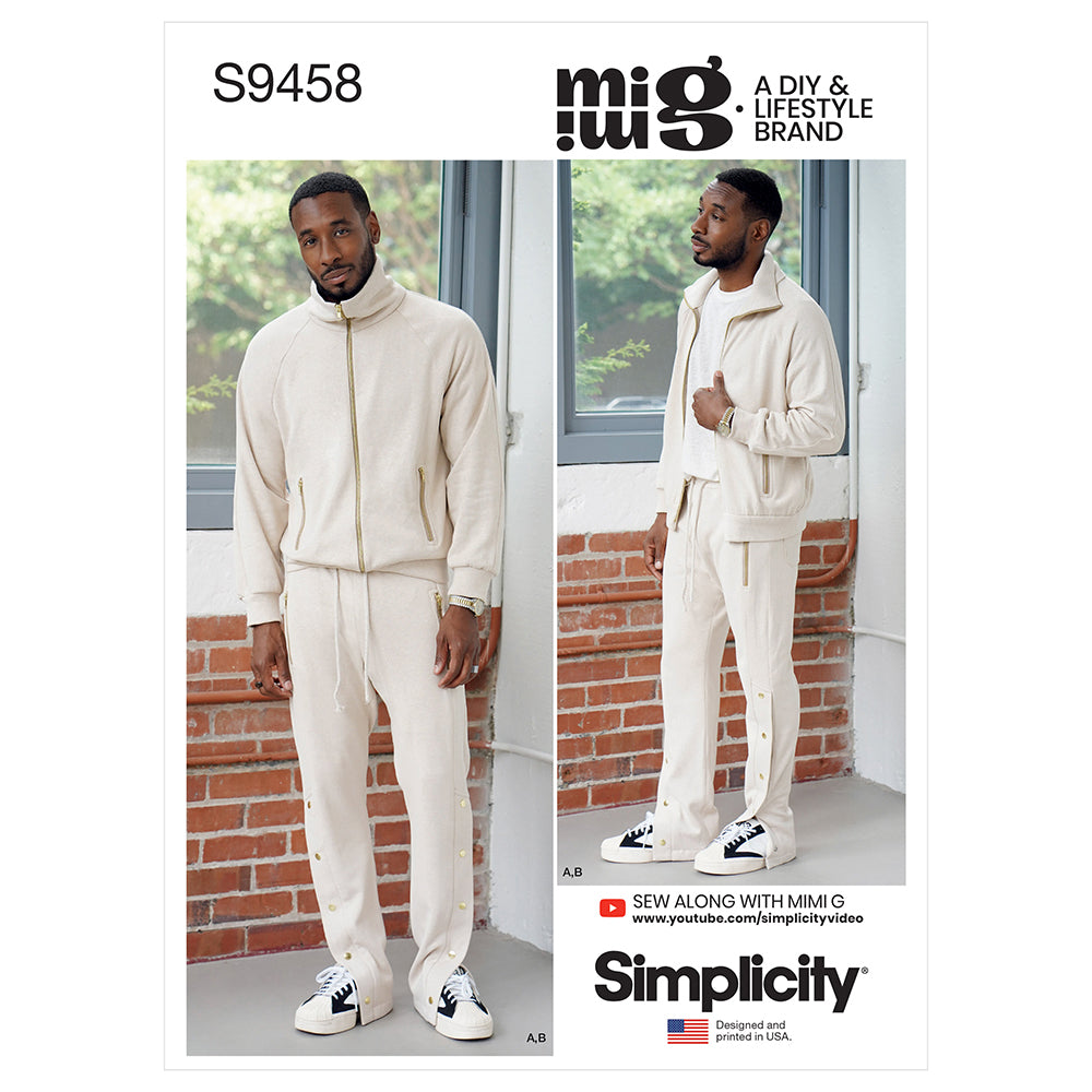 SIMPLICITY S9458 Men’s Knit Jacket And Pants