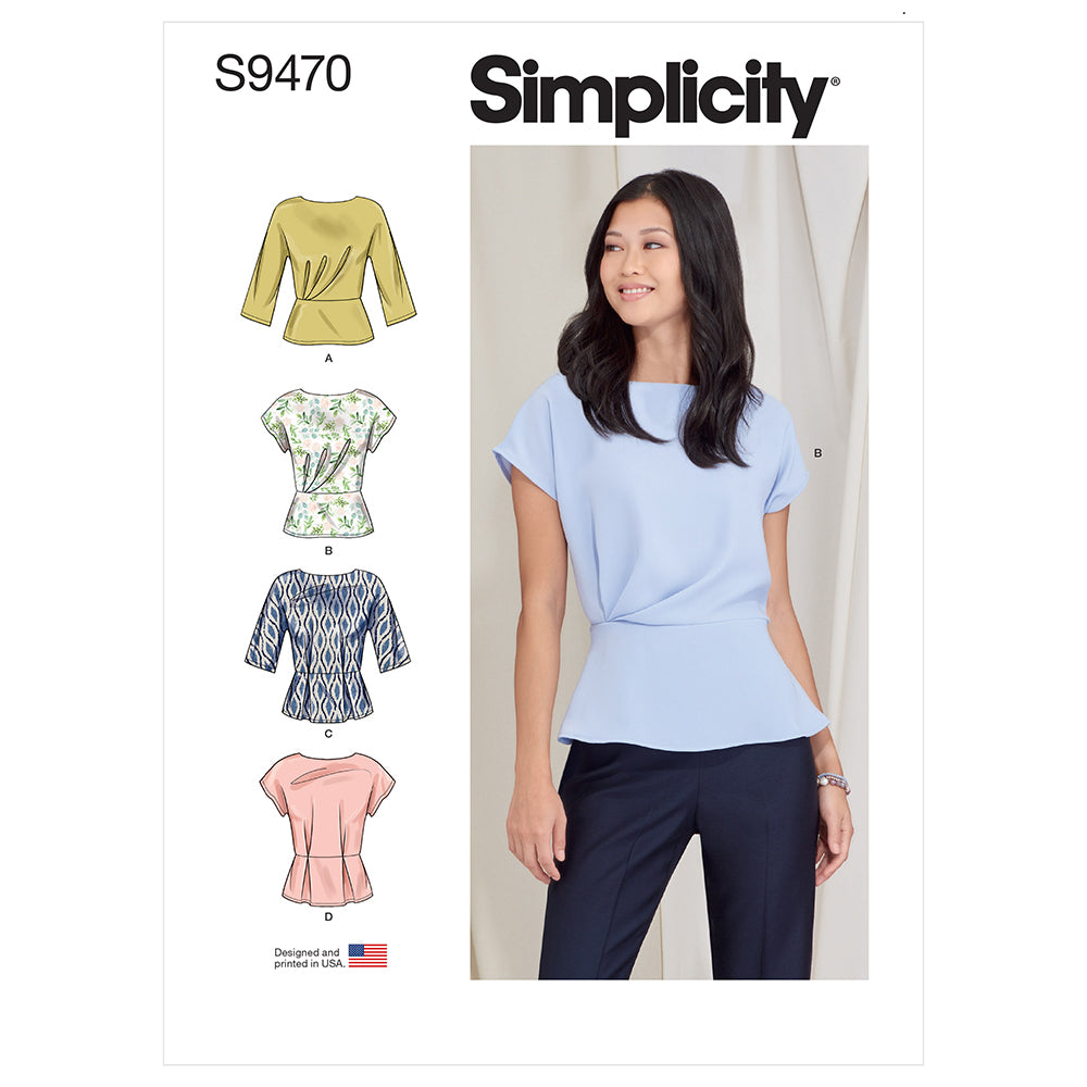 SIMPLICITY S9470 Misses' Top