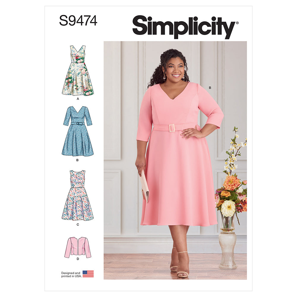 SIMPLICITY S9474 Women’s Dress And Jacket