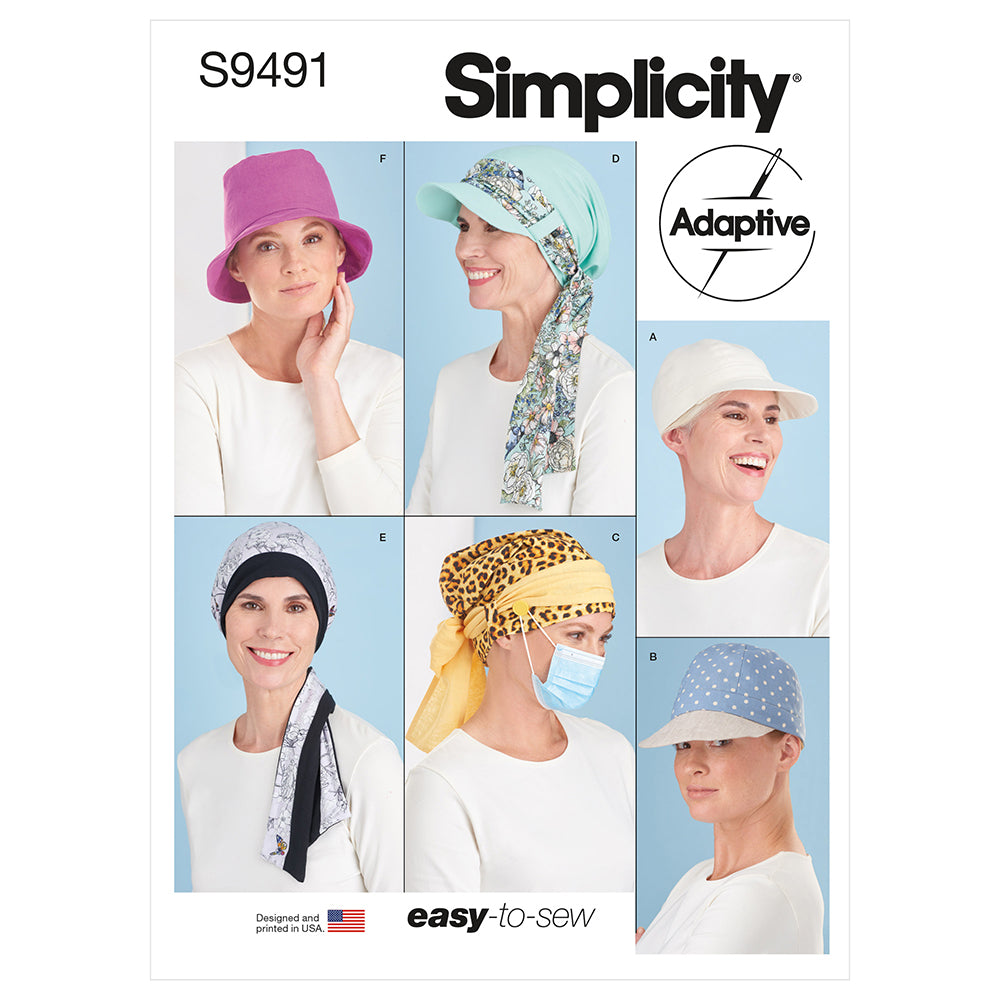 SIMPLICITY S9491 Chemo Head Coverings