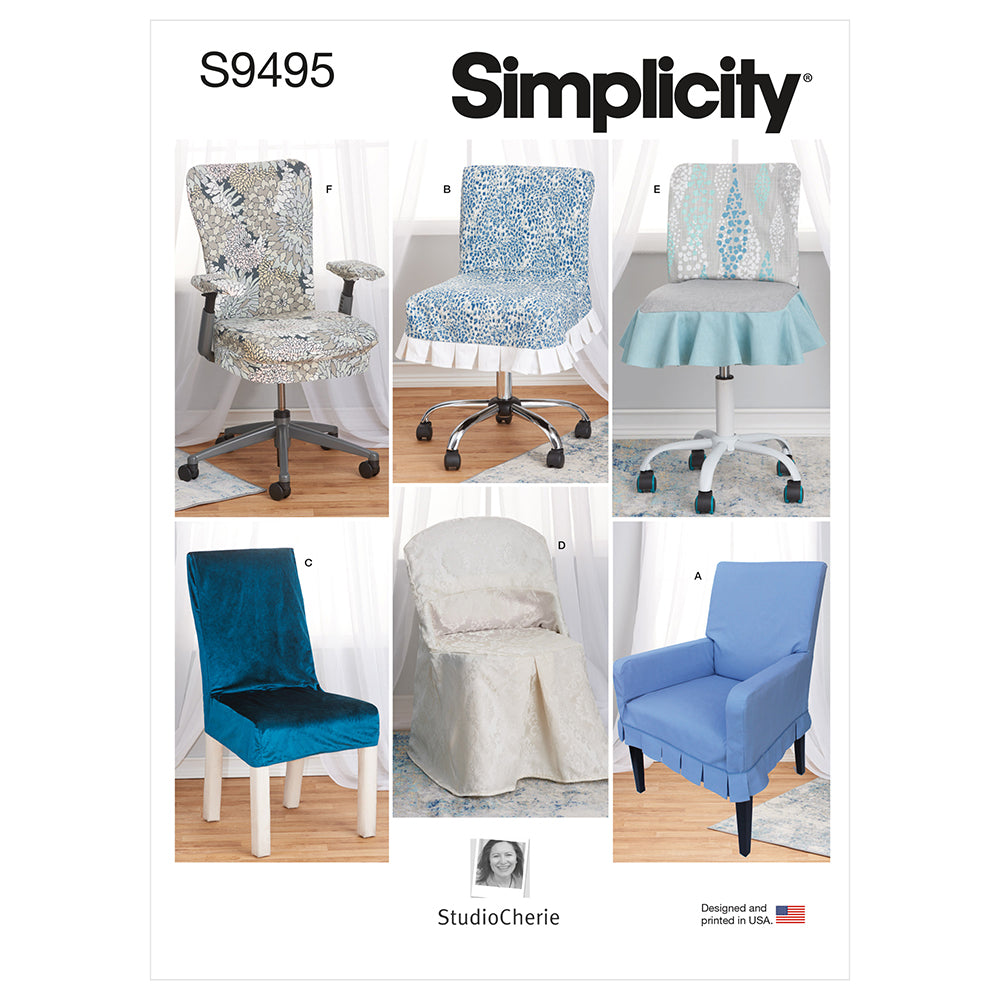 SIMPLICITY S9495 Chair Slipcovers