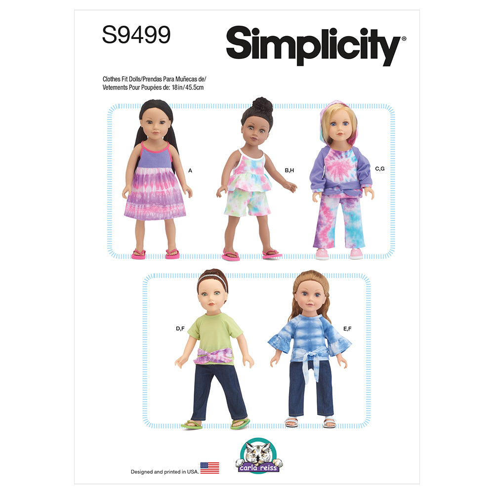 SIMPLICITY S9499 18in Doll Clothes