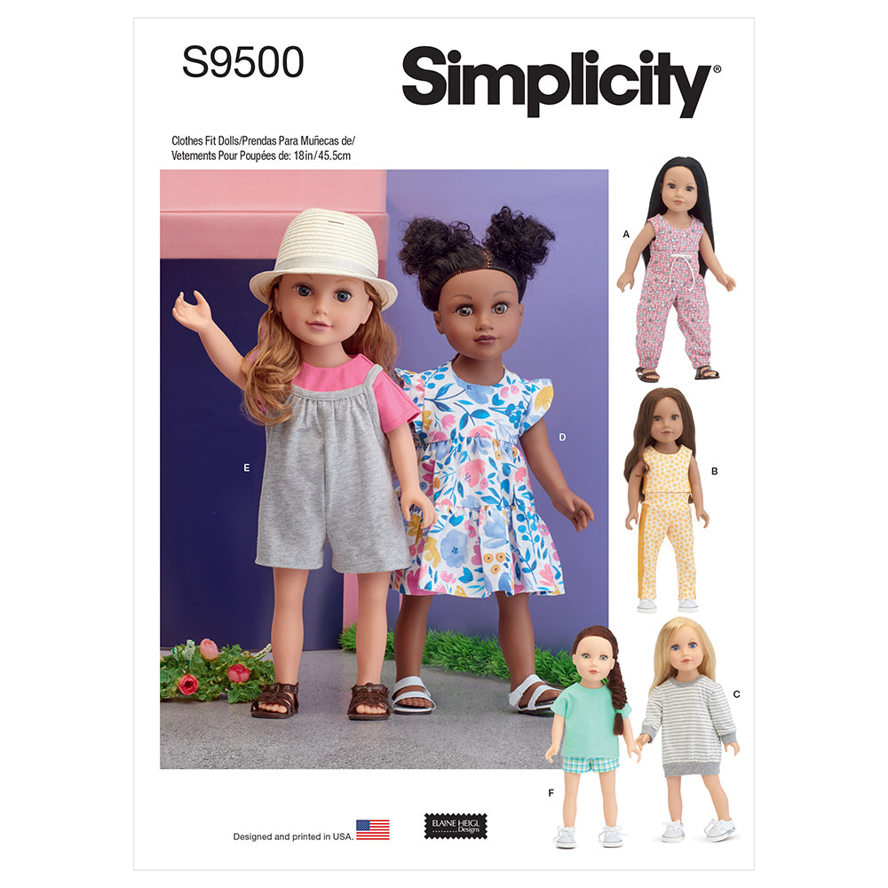 SIMPLICITY S9500 18in Doll Clothes