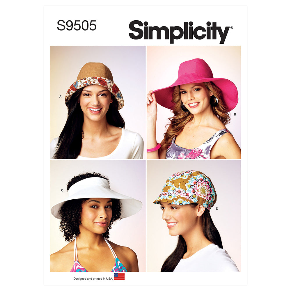SIMPLICITY S9505 Hats In Four Styles