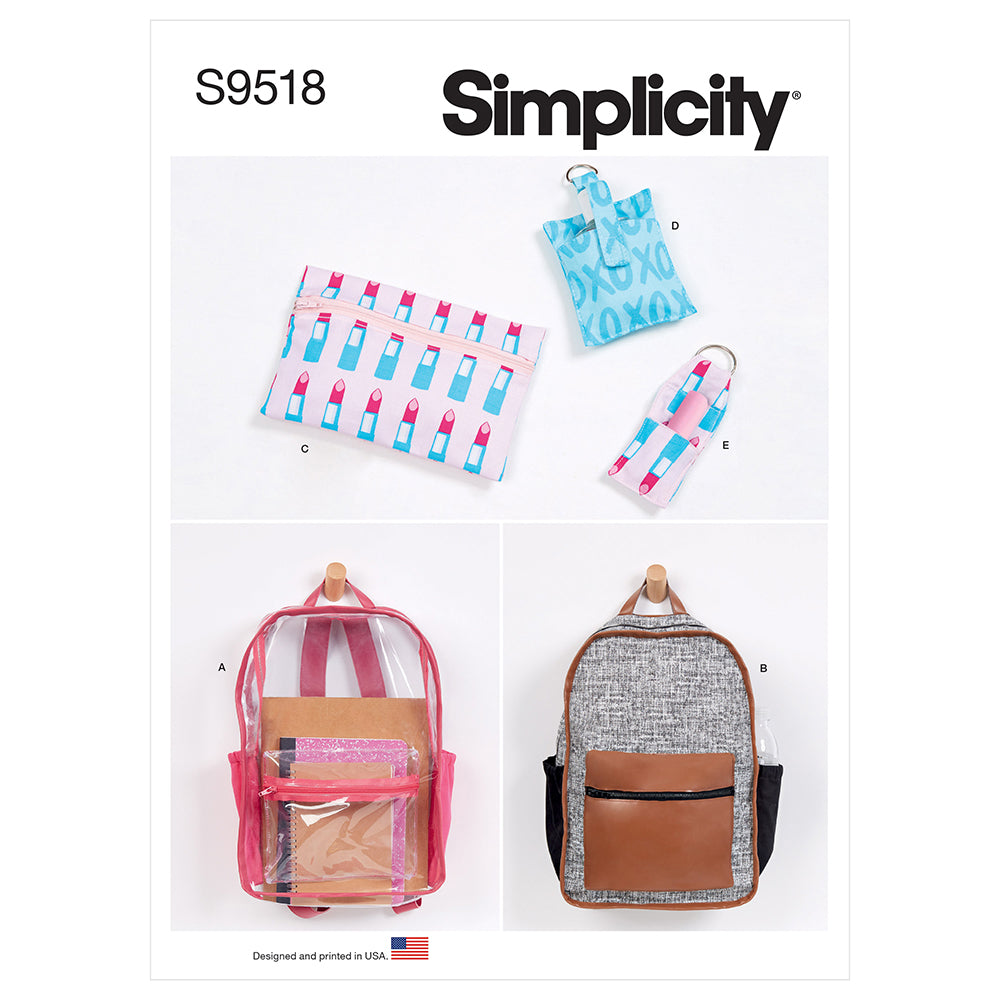 SIMPLICITY S9518 Backpacks And Accessories