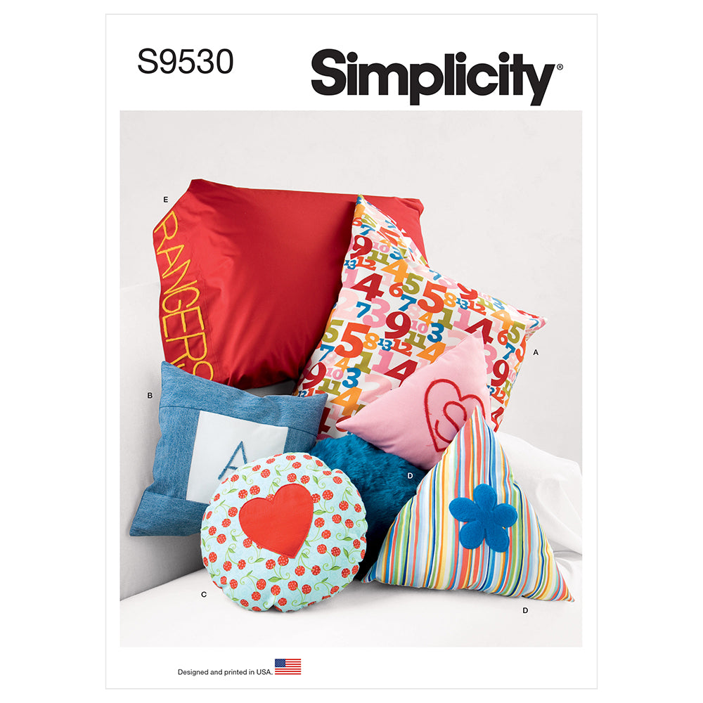 SIMPLICITY S9530 Pillows In Three Sizes And Pillowcase