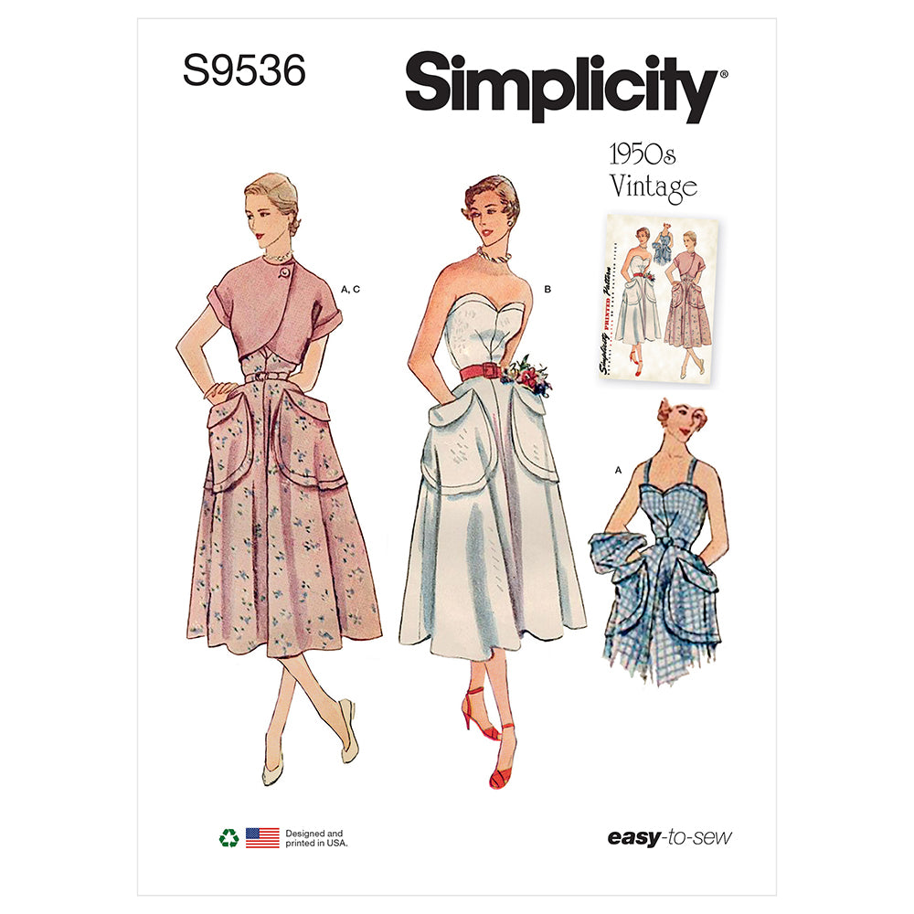 SIMPLICITY S9536 Misses' Sundress And Bolero