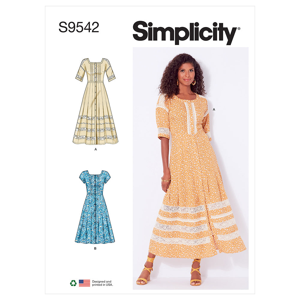 SIMPLICITY S9542 Misses' Dress