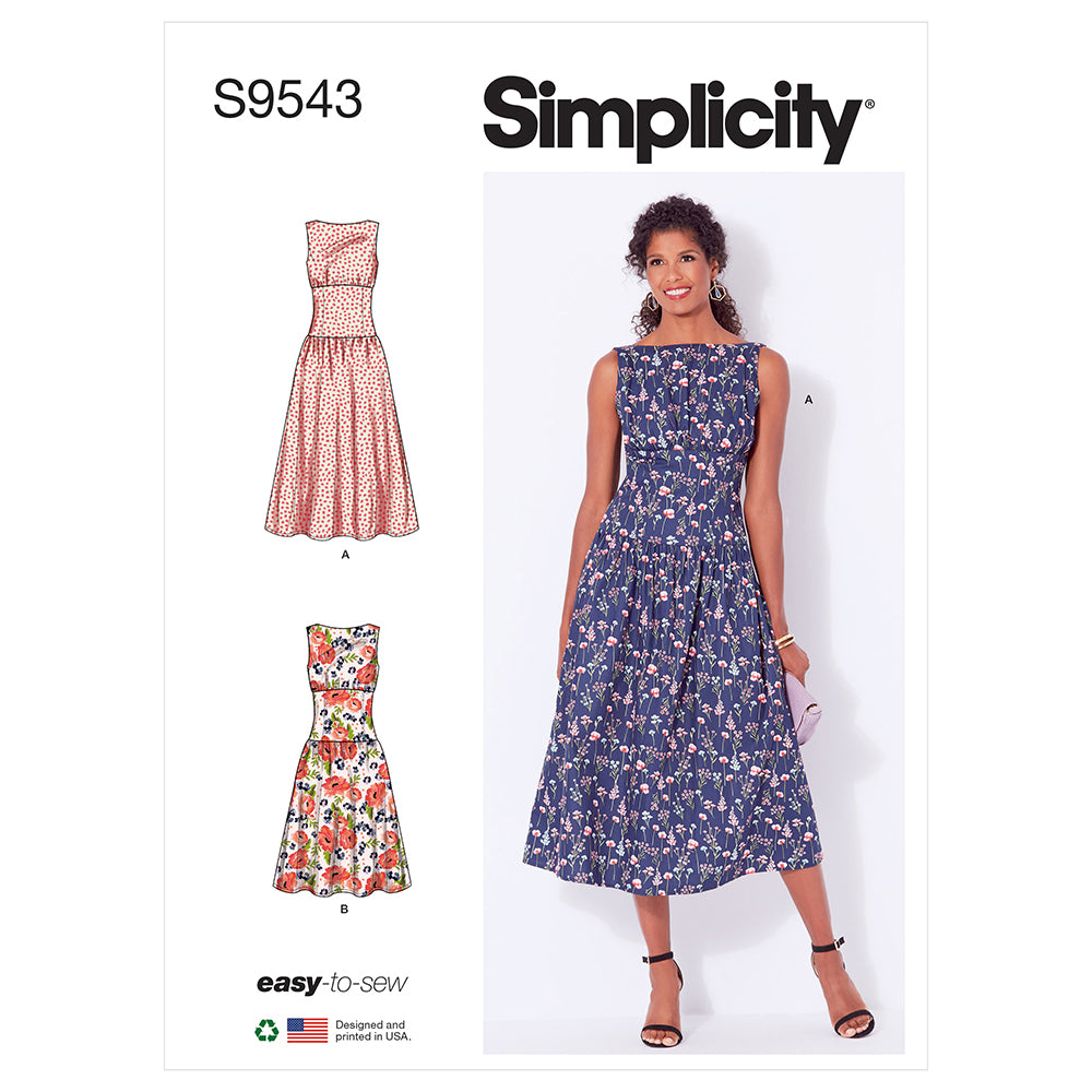 SIMPLICITY S9543 Misses' Dress