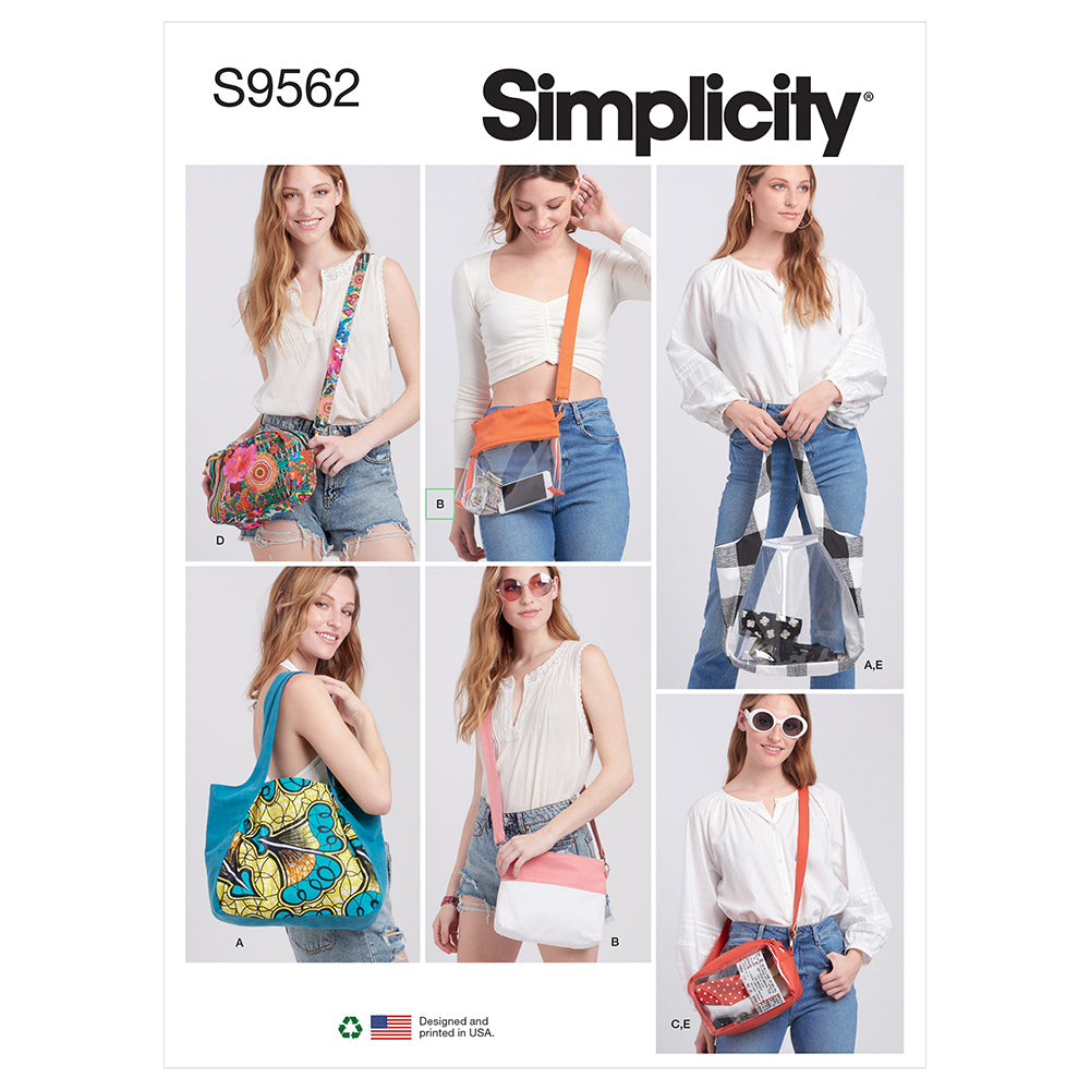 SIMPLICITY S9562 Tote, Bags And Pouch