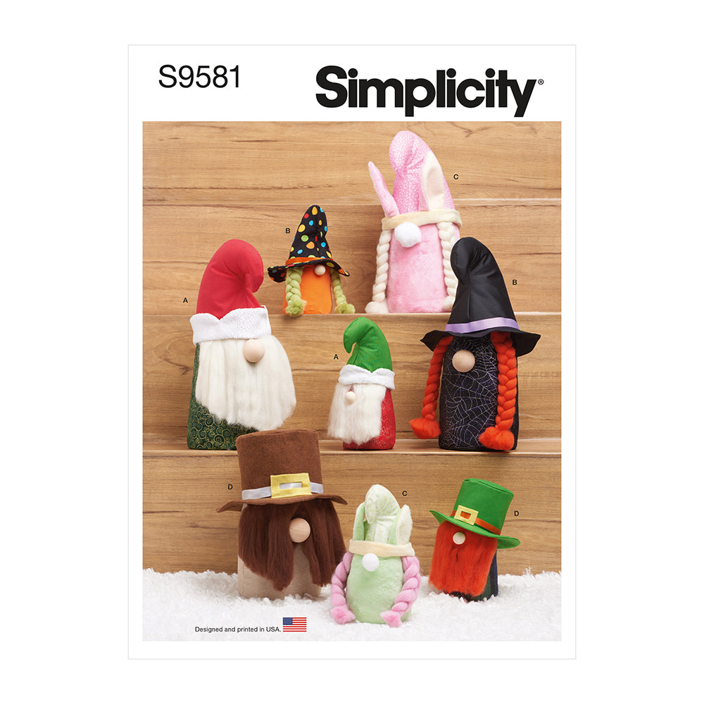 SIMPLICITY S9581 Plush Gnomes In Two Sizes