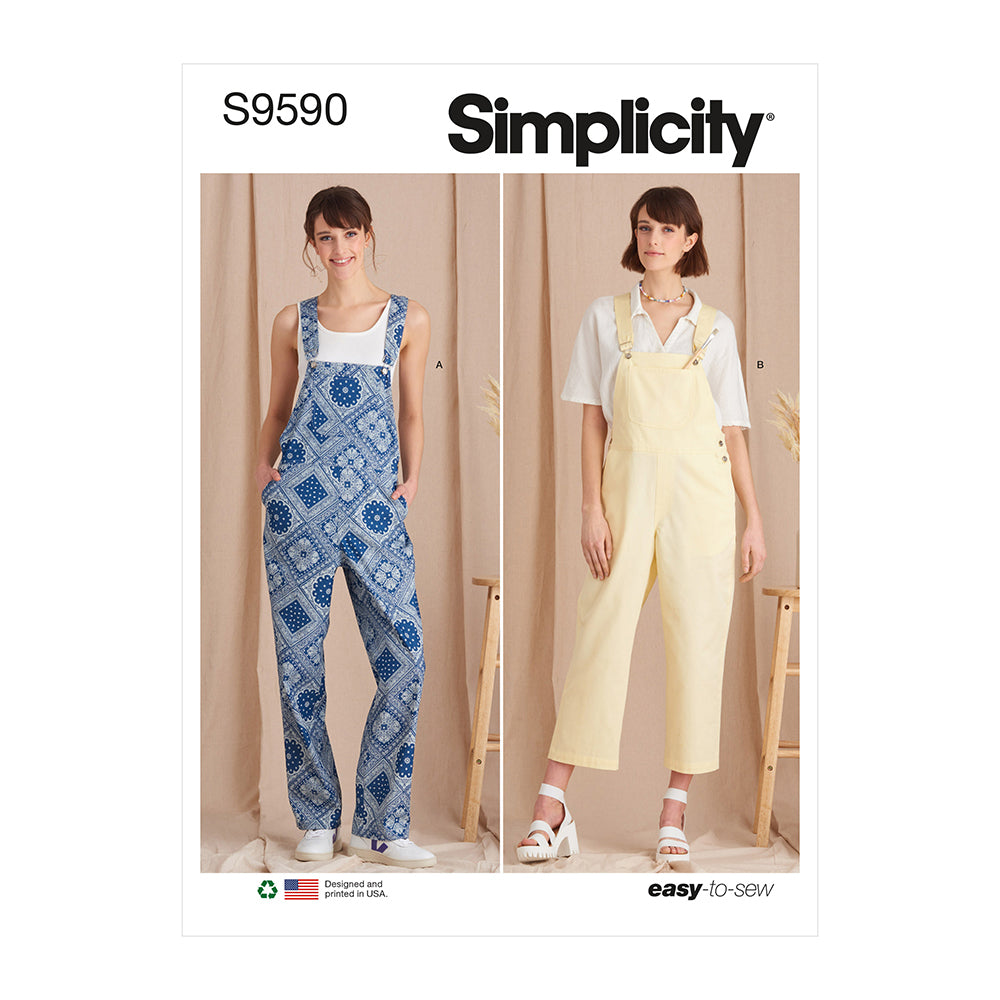 SIMPLICITY S9590 Misses' Overalls