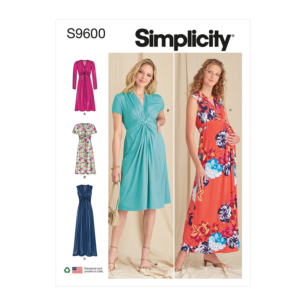SIMPLICITY S9600 Misses' Knit Dress