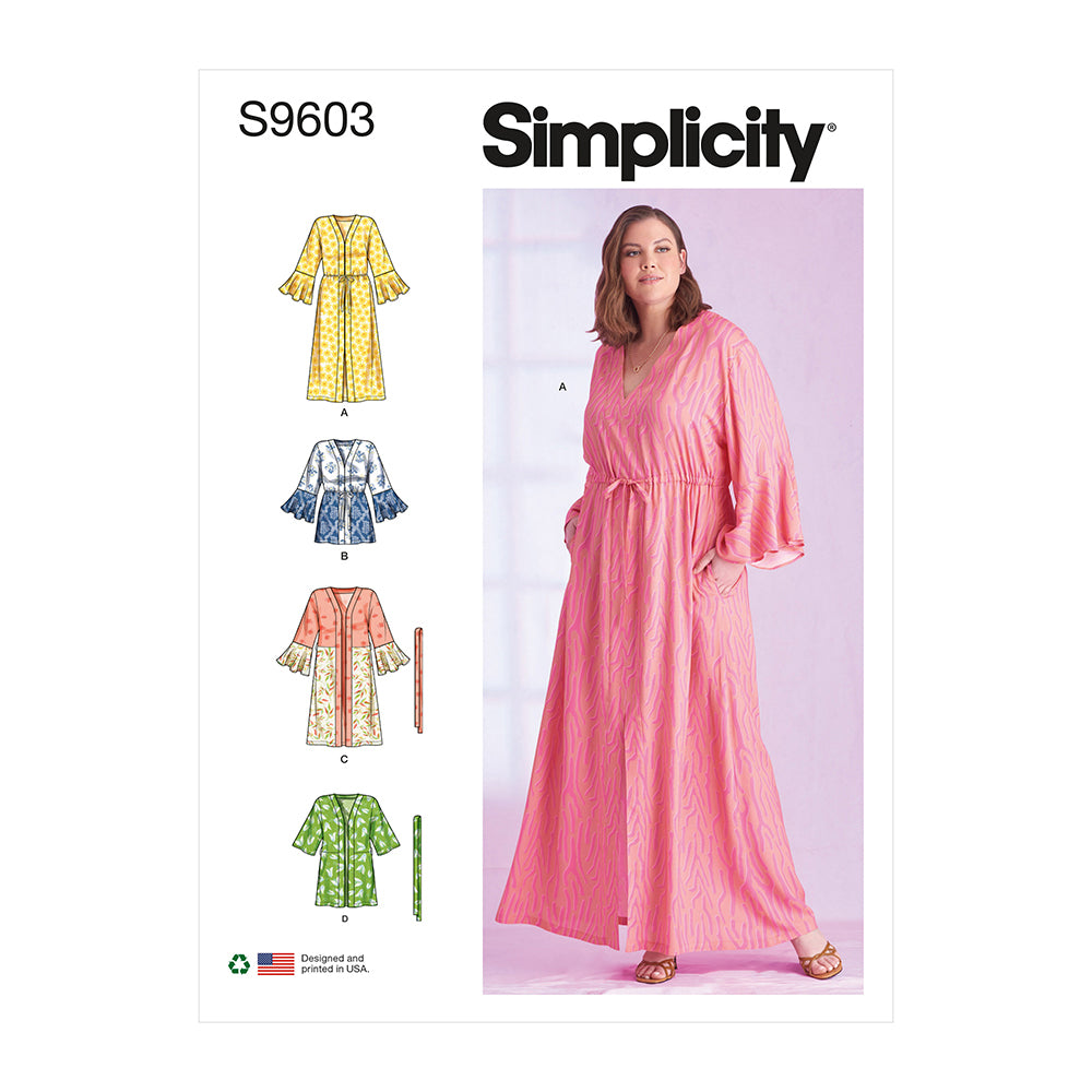 SIMPLICITY S9603 Women’s Caftans And Wraps