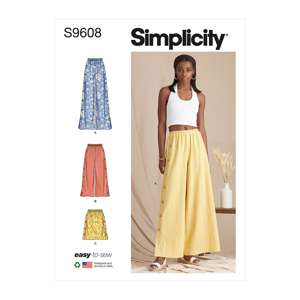 SIMPLICITY S9608 Misses' Pants And Skirt