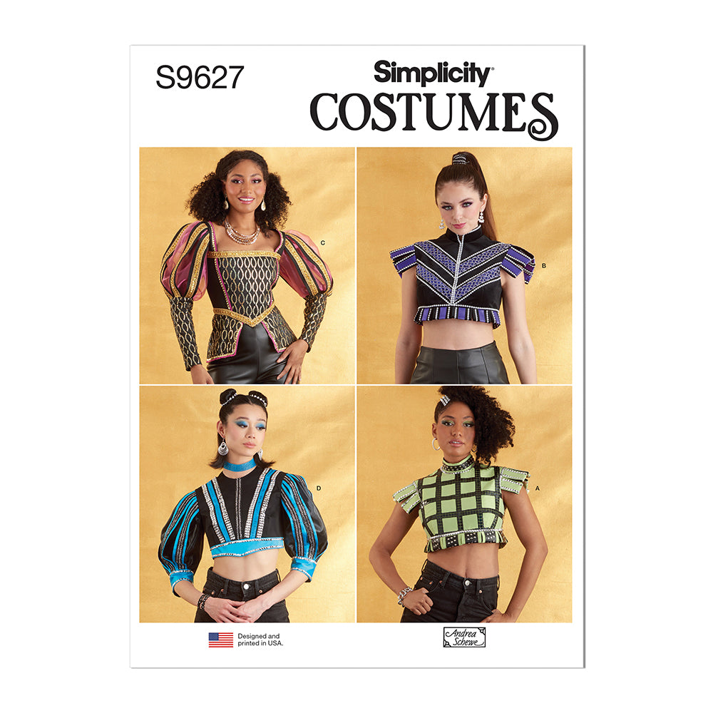 SIMPLICITY S9627 Misses' Costume Top By Andrea Schewe Designs