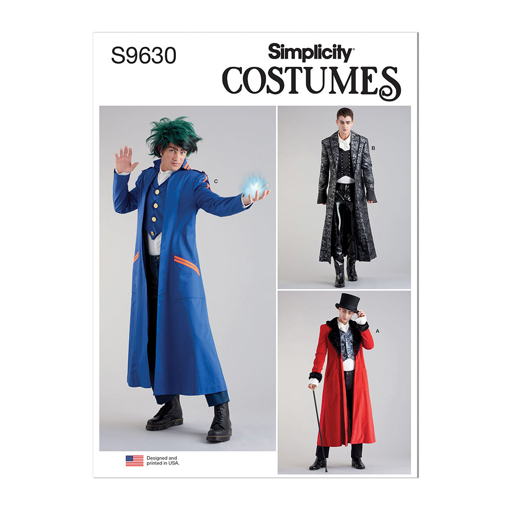 SIMPLICITY S9630 Men’s Costume Coats